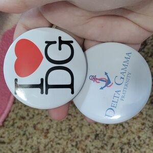 Delta Gamma Button Pins